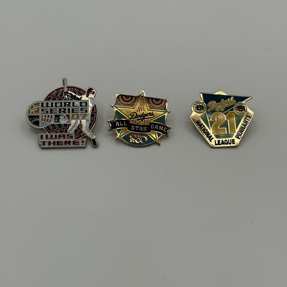 Dodgers Baseball Pin‎ Lot 1980 All Star Game World Series National League MLB